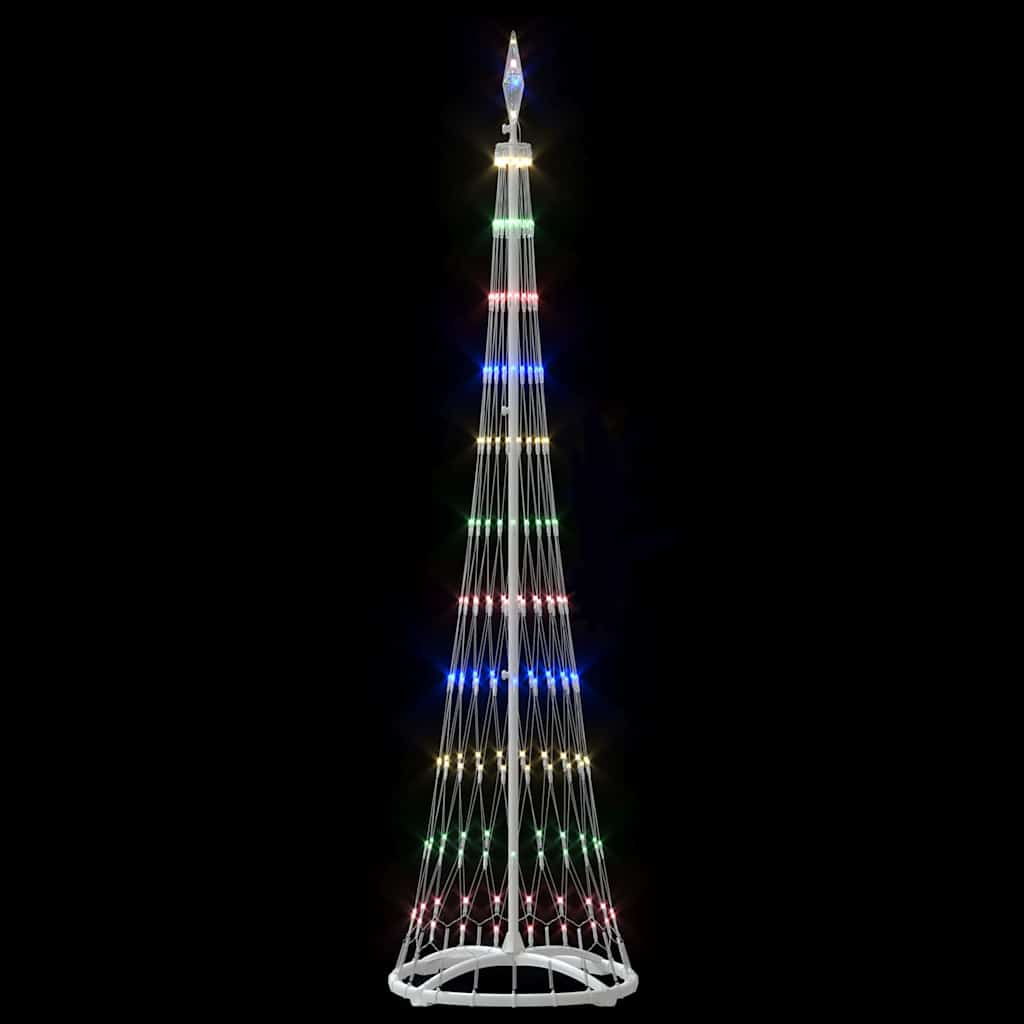 LED božićno drvce s stalakom Šareni 51 x 51 x 190 cm Metal