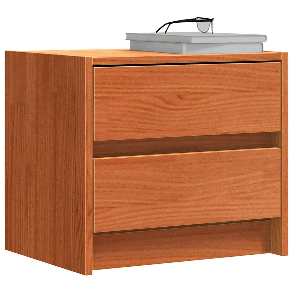 Noćni ormarići Vosak smeđa 40 x 30.5 x 35.5 cm Borovina