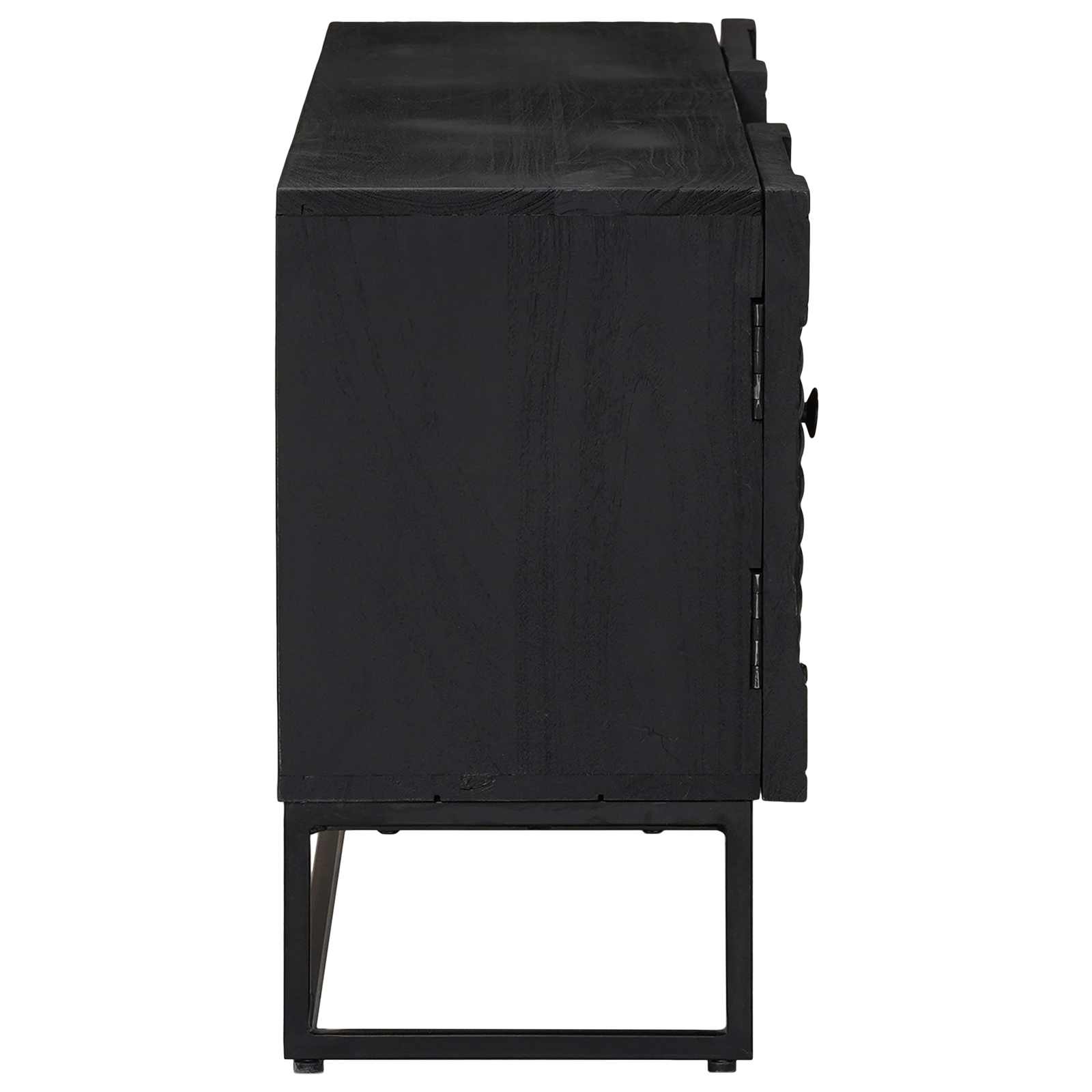 TV ormar s ladicama s policom s pohranom Crna 105 x 30 x 54 cm