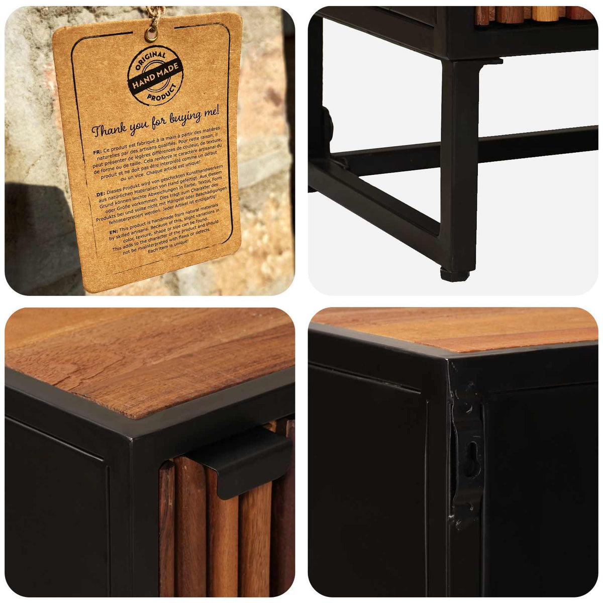 Highboard 35 x 30 x 120 cm Čvrsto Mango Drvo i Inženjersko Drvo