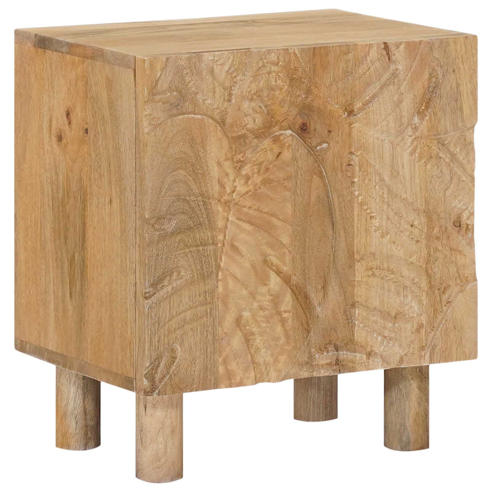 Ručno rađeni noćni ormarić Tamnije smeđi teak 40 x 30 x 45 cm