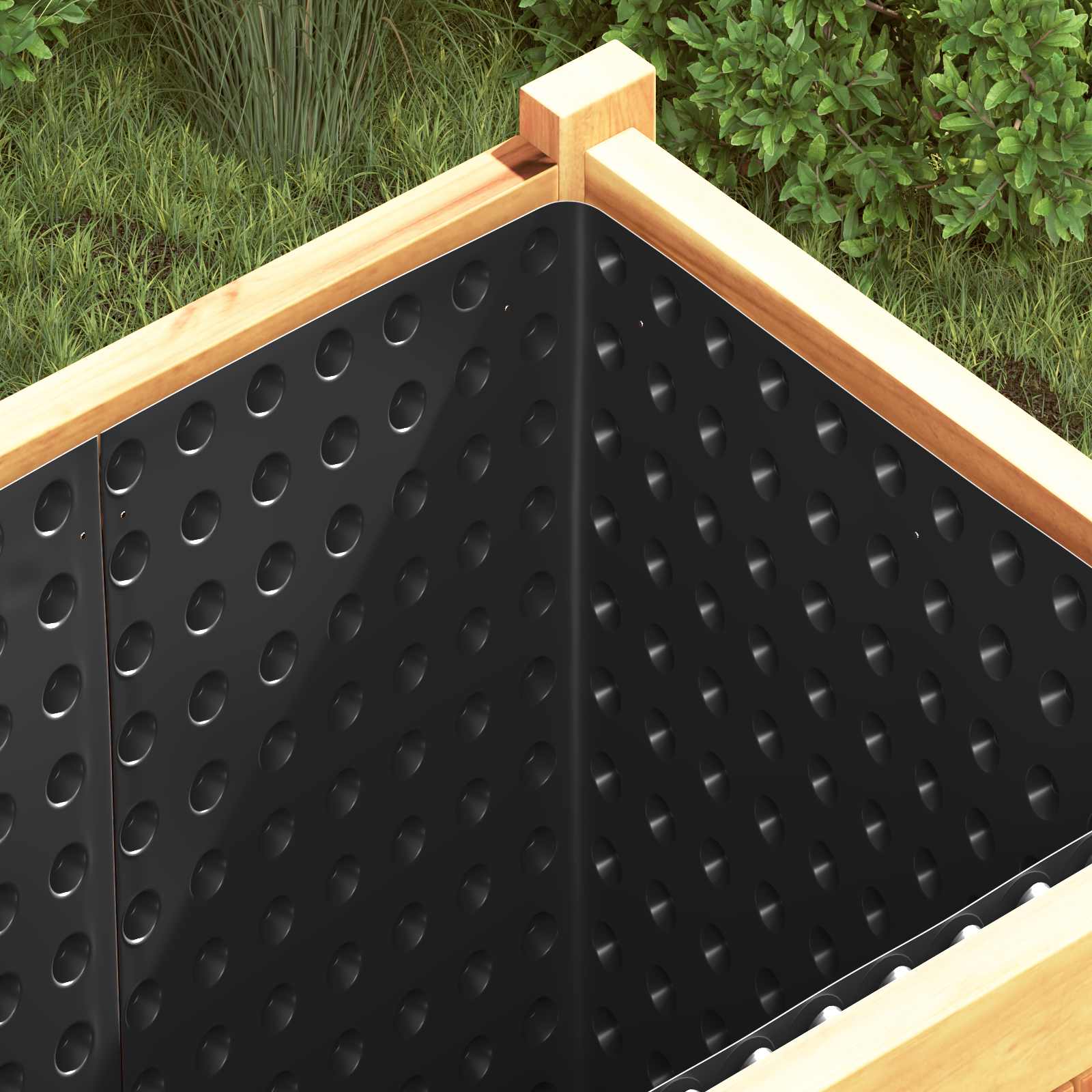 Pucketana odvodna ploča Crna 1 x 20 m HDPE