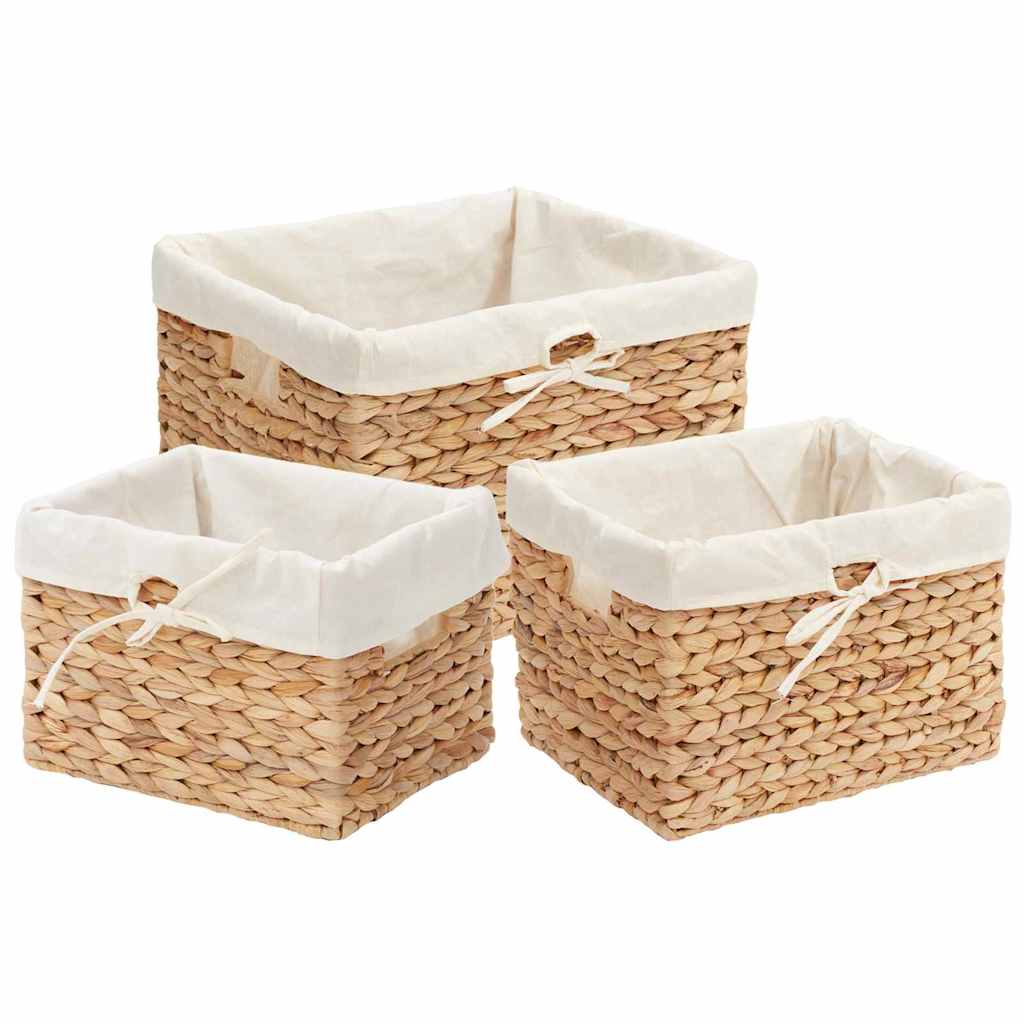 Košare za pohranu 3 pcs Prirodna Zumbul