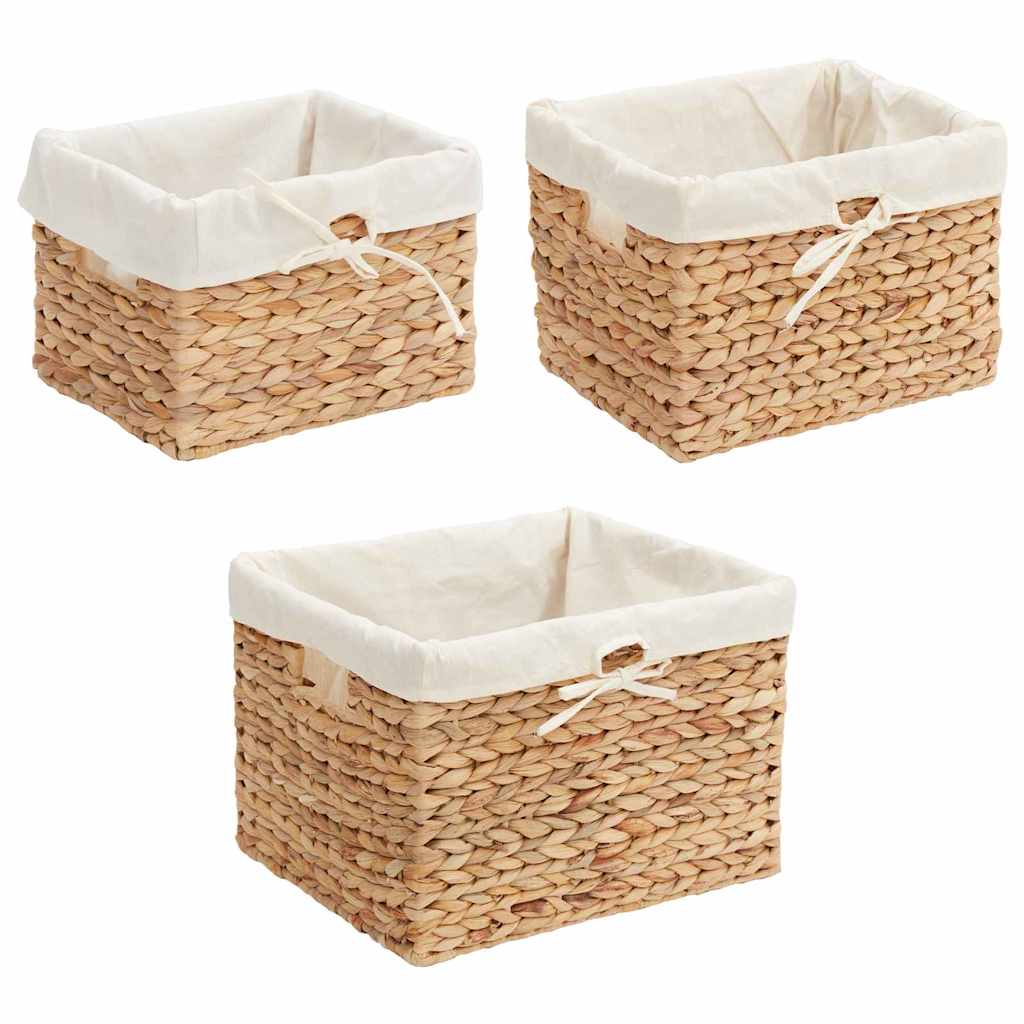 Košare za pohranu 3 pcs Prirodna Zumbul