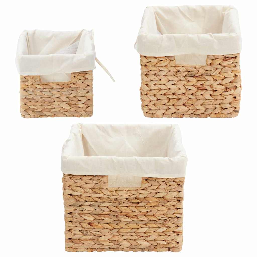 Košare za pohranu 3 pcs Prirodna Zumbul