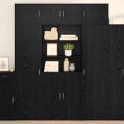 Highboard Crni hrast 80 x 42,5 x 185 cm Konstruirano drvo