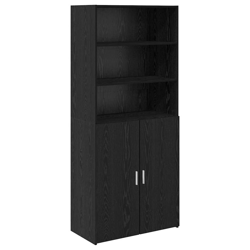 Highboard Crni hrast 80 x 42,5 x 185 cm Konstruirano drvo