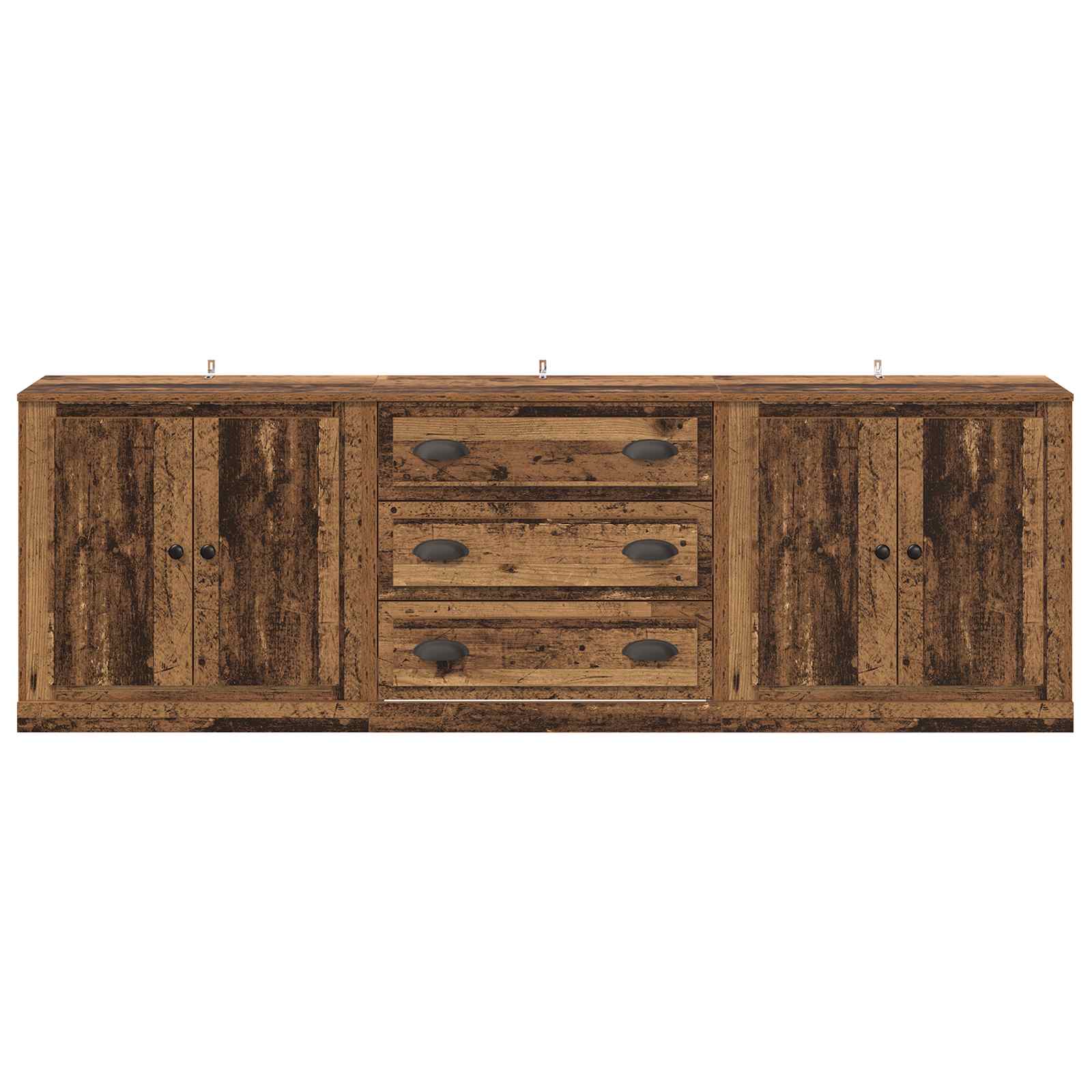 Komode 3 pcs Staro drvo 210 x 35,5 x 67,5 cm Konstruirano drvo