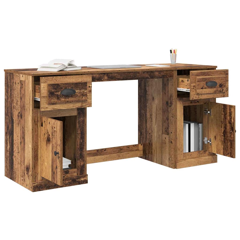 Stol s ormarom Staro drvo 154,5 x 50 x 75 cm Konstruirano drvo