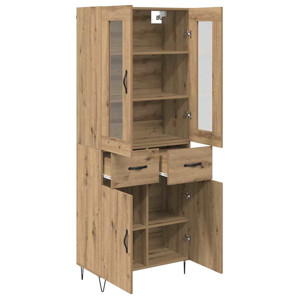 Highboard Umjetnički hrast 69,5 x 34 x 90 cm Konstruirano drvo
