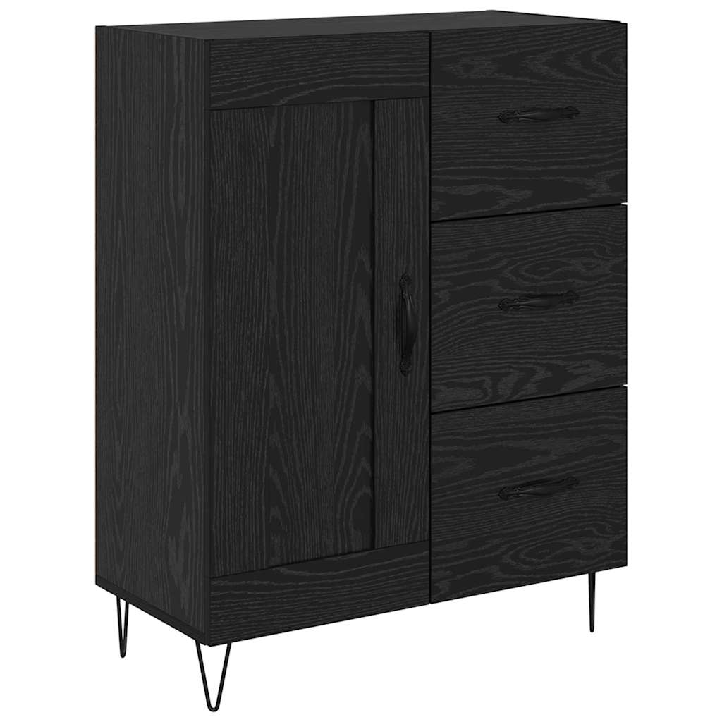 Highboard Crni hrast 69,5 x 34 x 90 cm Konstruirano drvo