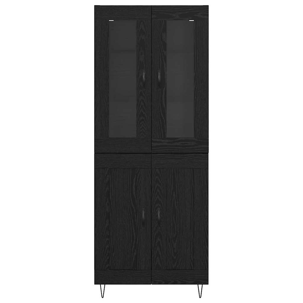 Highboard Crni hrast 69,5 x 34 x 90 cm Konstruirano drvo