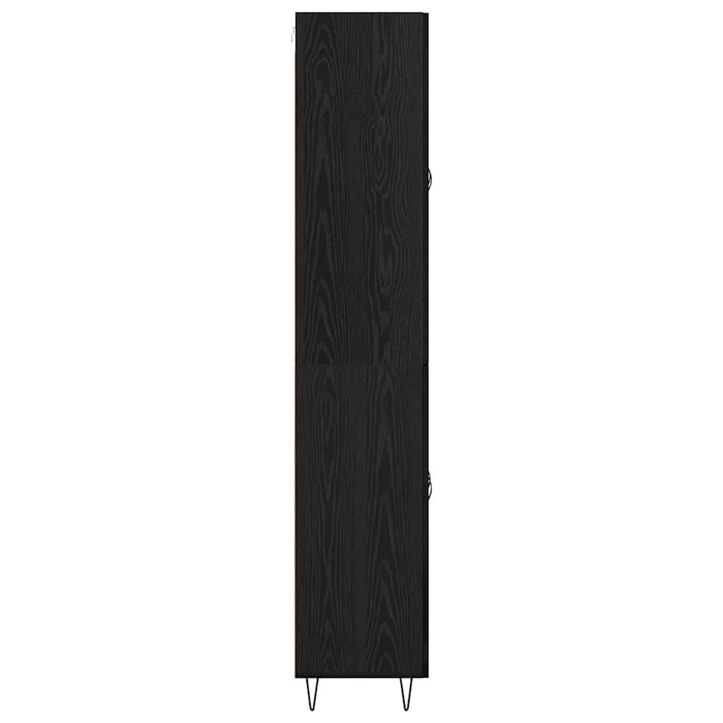 Highboard Crni hrast 69,5 x 34 x 90 cm Konstruirano drvo