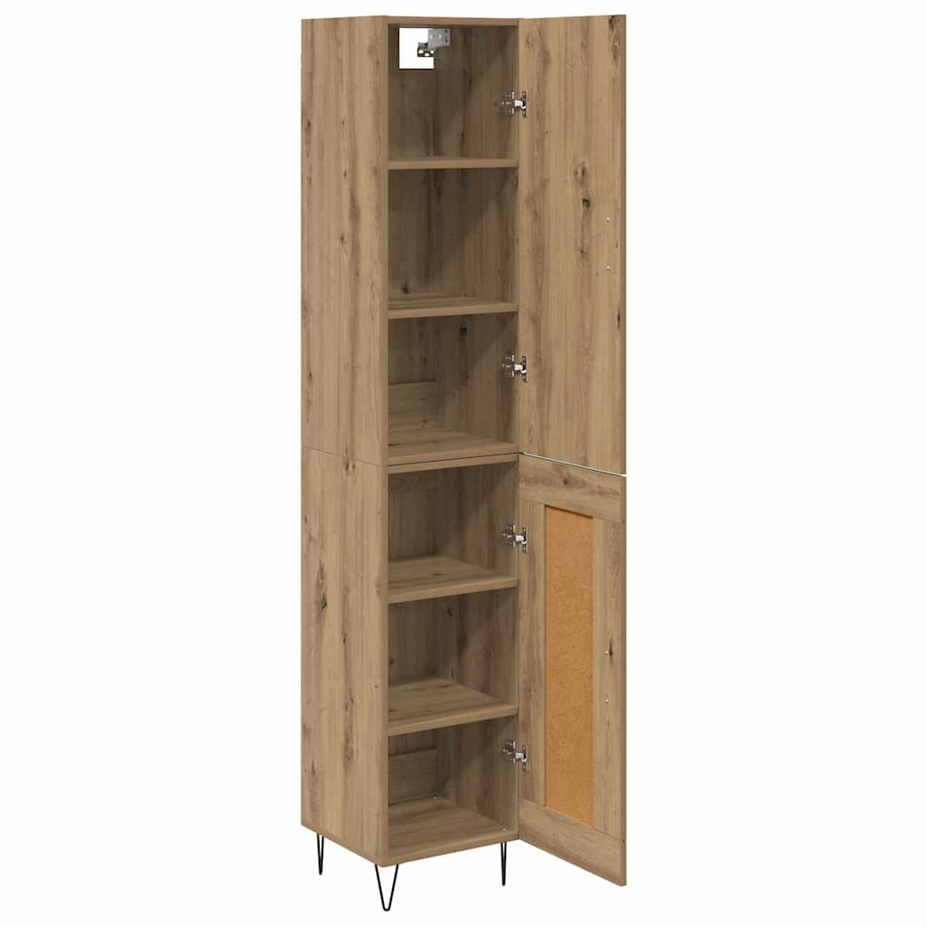 Highboard Umjetnički hrast 34,5 x 34 x 90 cm Konstruirano drvo