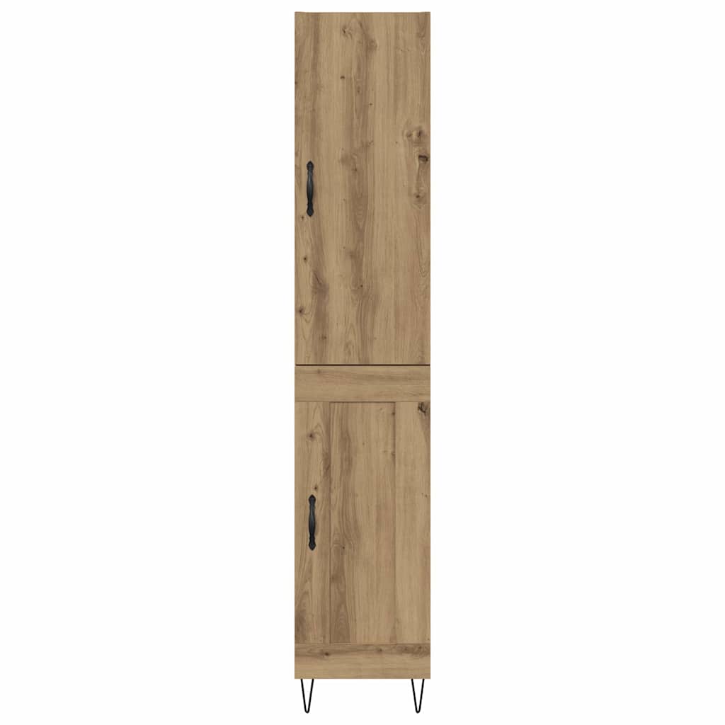 Highboard Umjetnički hrast 34,5 x 34 x 90 cm Konstruirano drvo
