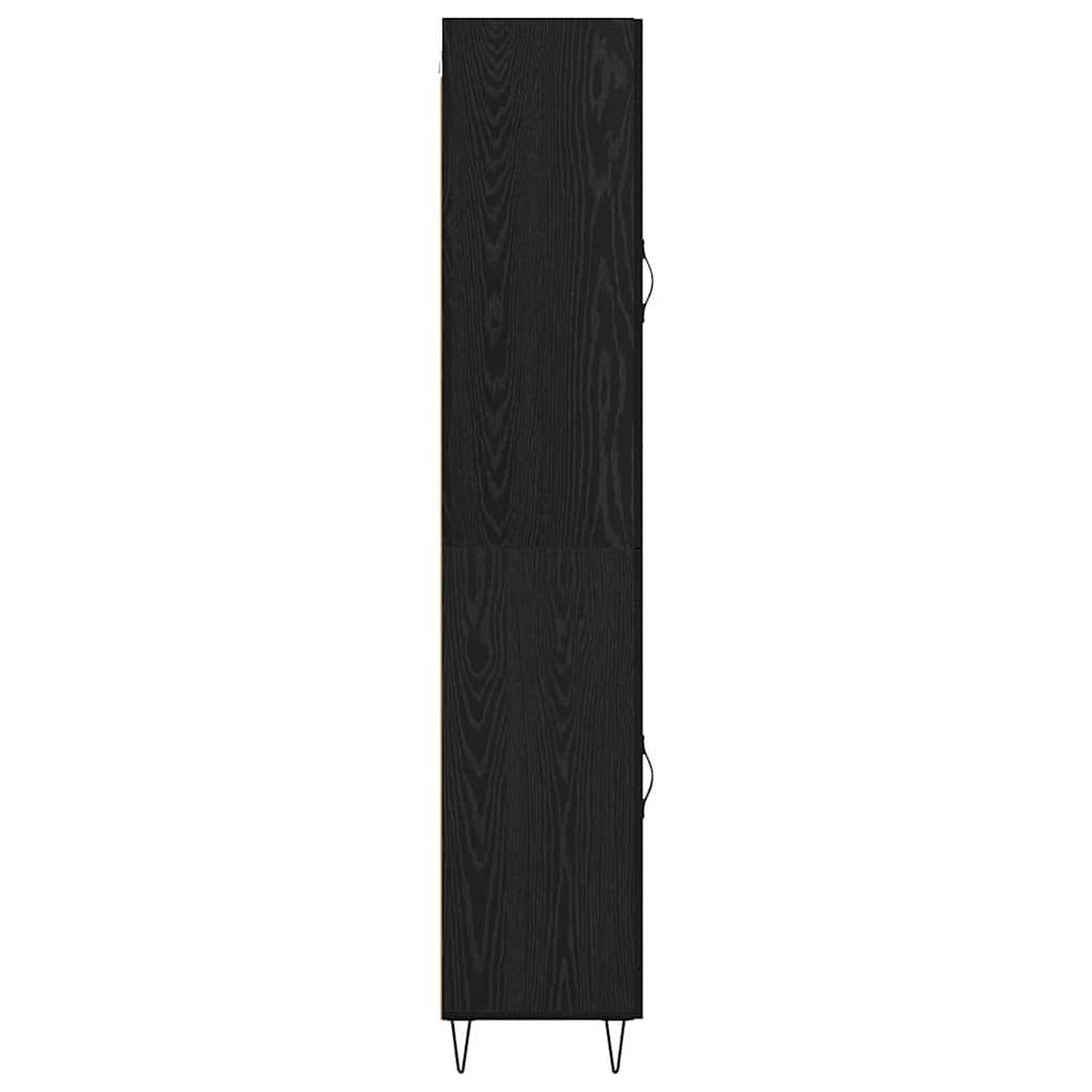Highboard Crni hrast 34,5 x 34 x 90 cm Konstruirano drvo