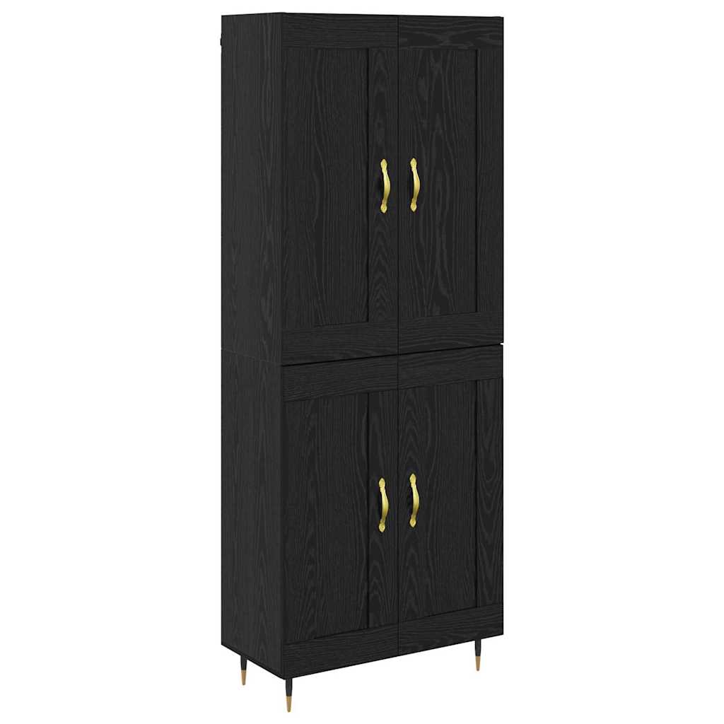 Highboard Crni hrast 69,5 x 34 x 90 cm Konstruirano drvo