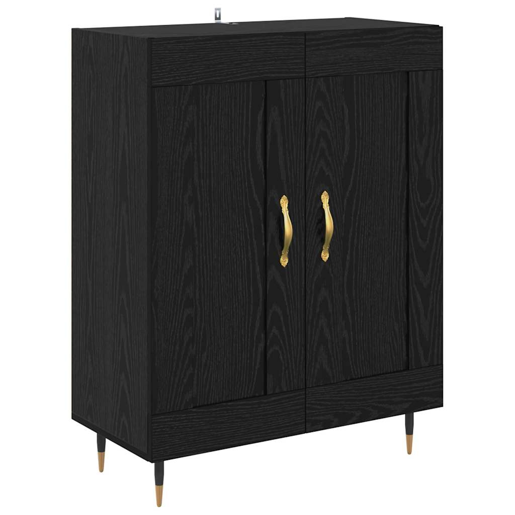 Highboard Crni hrast 69,5 x 34 x 90 cm Konstruirano drvo