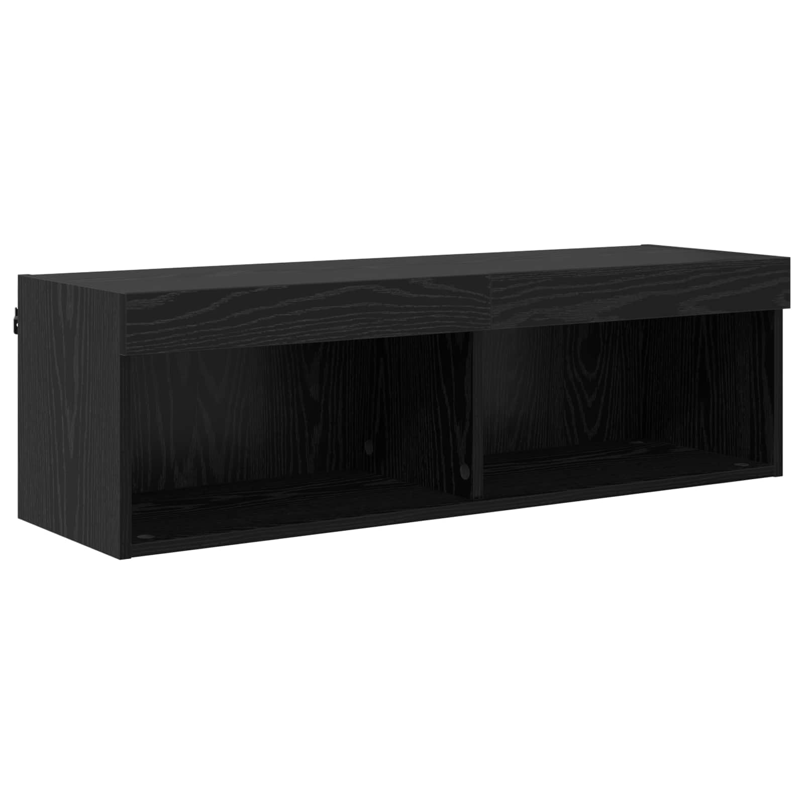 TV zidne jedinice s LED-om 6 pcs Crni hrast Konstruirano drvo