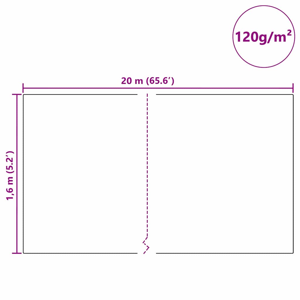 Flis za zaštitu biljaka od mraza Zelena 20 x 1,6 m