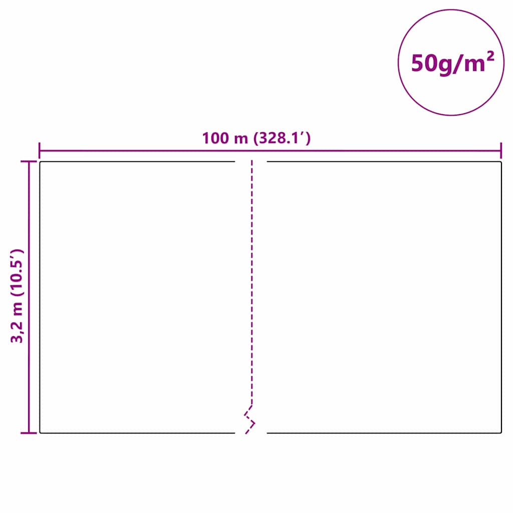 Flis za zaštitu biljaka od mraza Bež 100 x 3,2 m