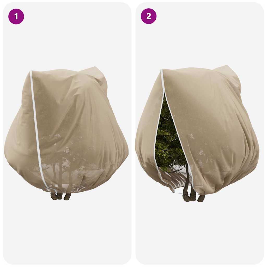 Pokrijte biljke od mraza flis pokrivačem 3 pcs Bež 2,5 x 3,14 m