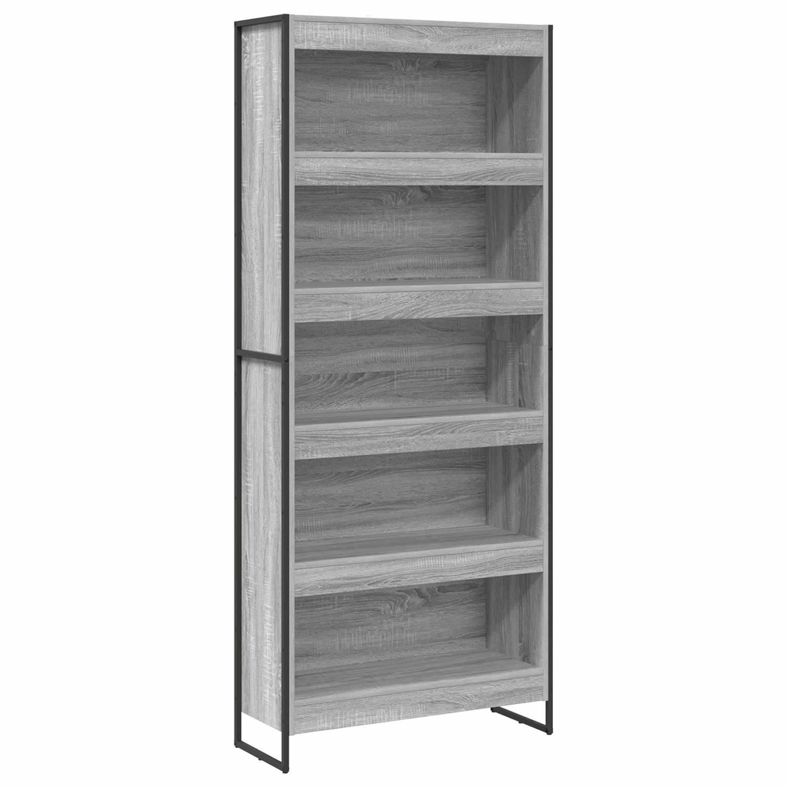 Ormarić za knjige 2 pcs Siva Sonoma 80 x 30 x 189,5 cm