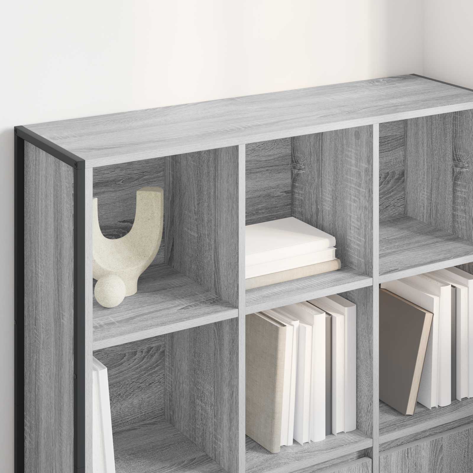 Ormarić za knjige 2 pcs Siva Sonoma 99,5 x 30 x 108 cm