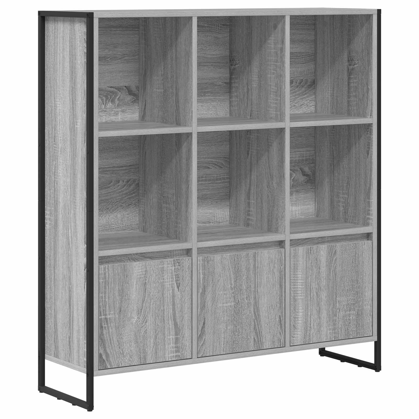 Ormarić za knjige 2 pcs Siva Sonoma 99,5 x 30 x 108 cm