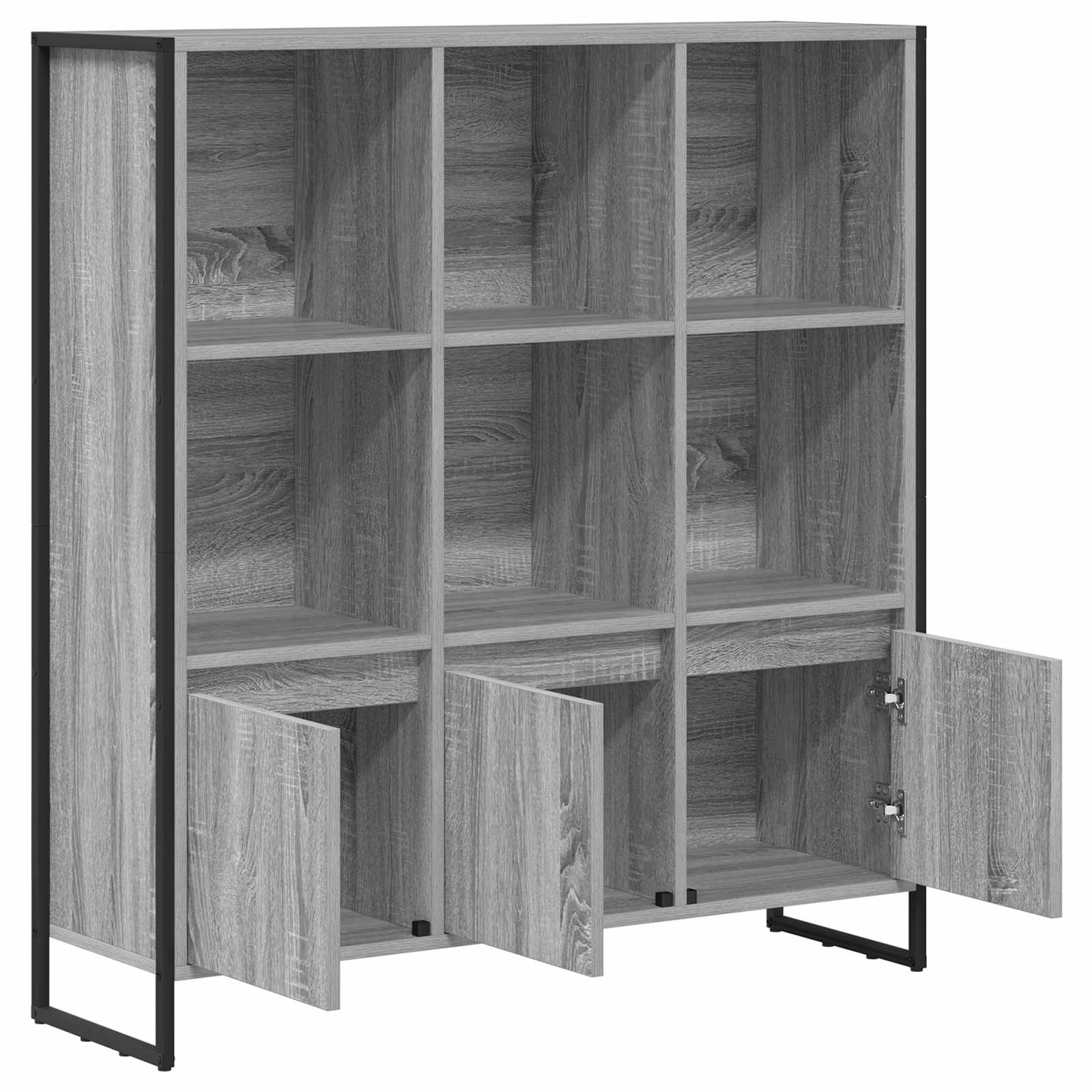 Ormarić za knjige 2 pcs Siva Sonoma 99,5 x 30 x 108 cm