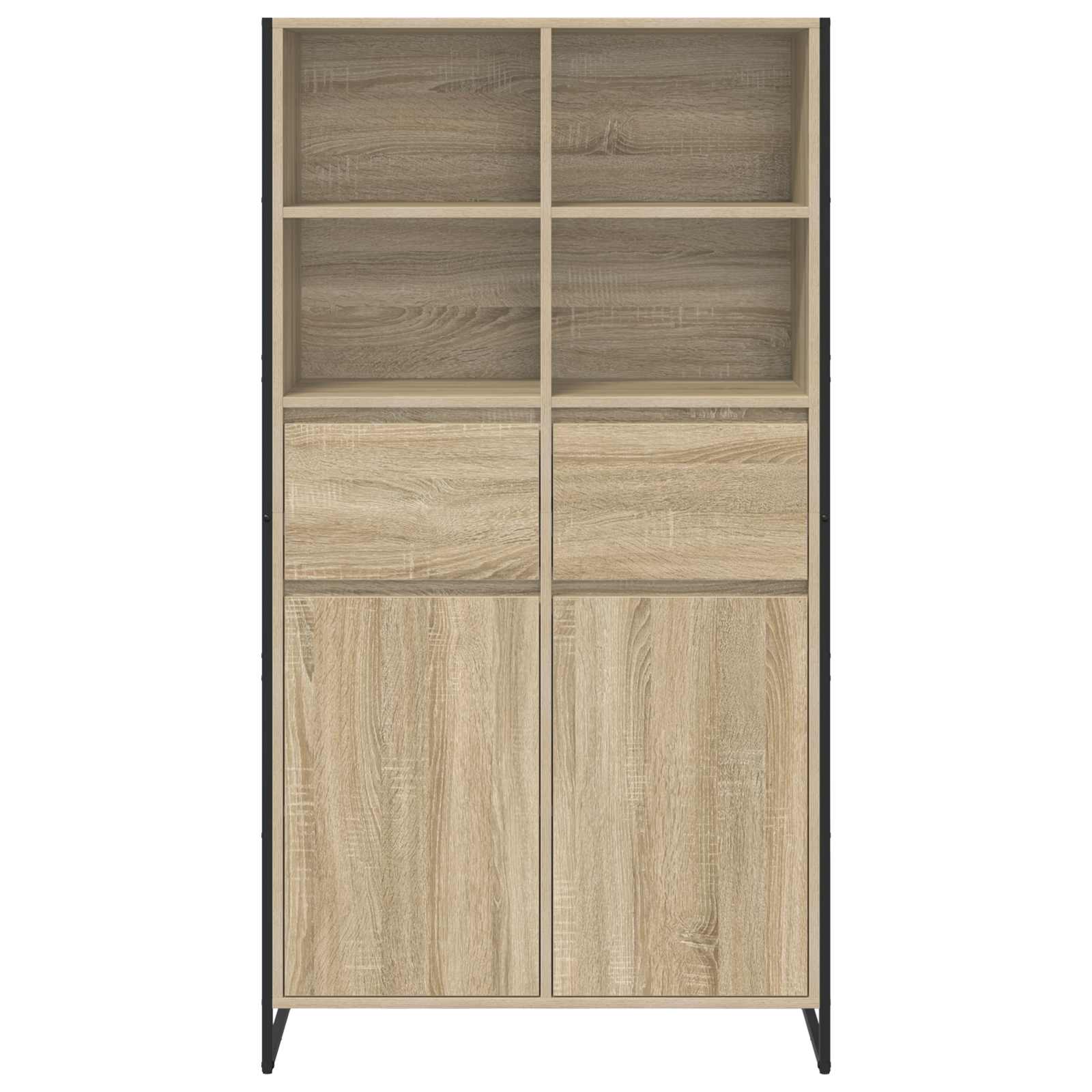 Kreveta 2 pcs Sonoma 81 x 36 x 150.5 cm Konstruirano drvo