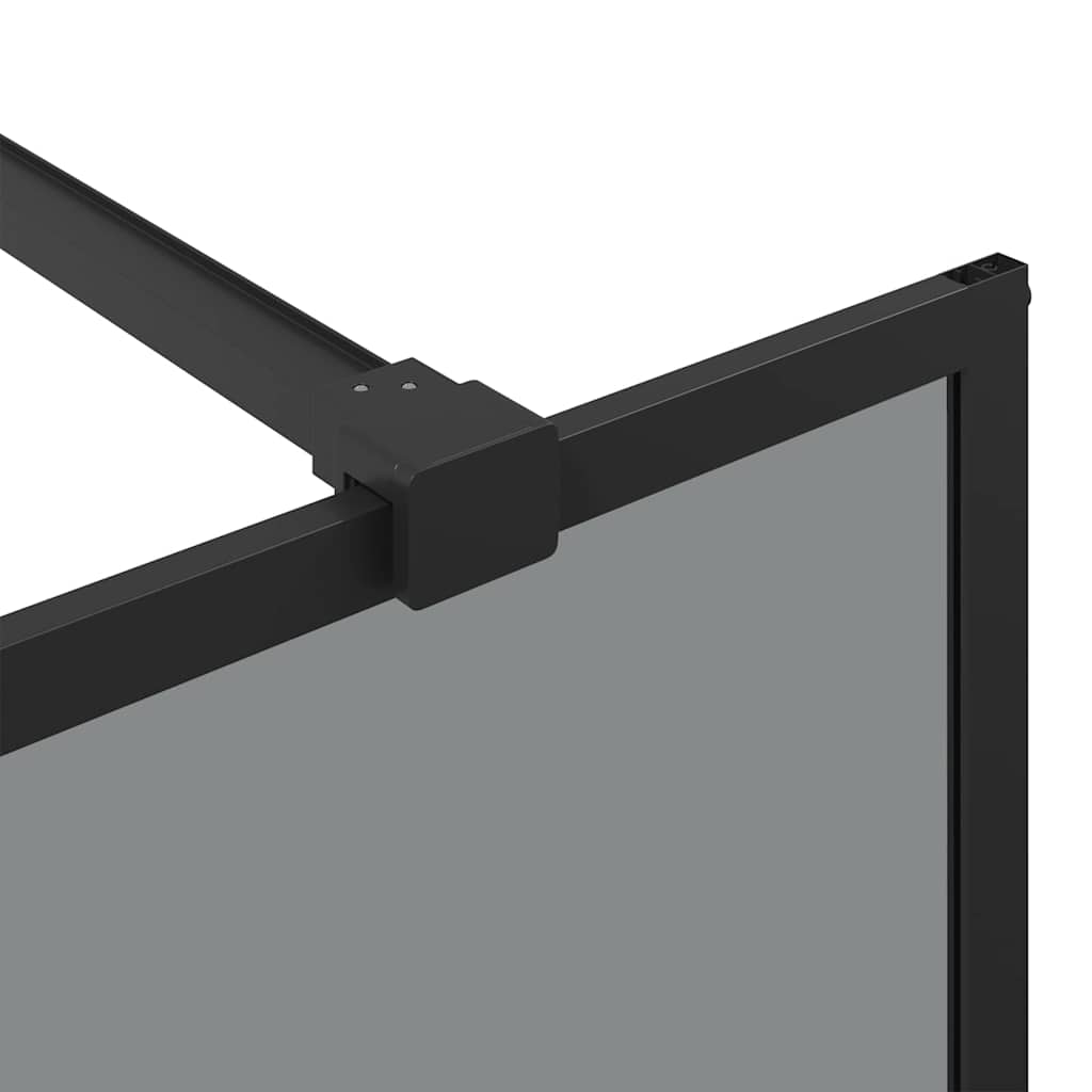 Zid za walk-in tuš Crna 90 x 195 cm Staklo otporno na udarce