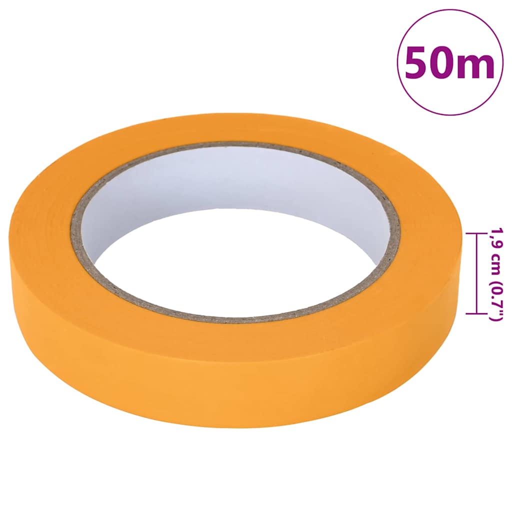 Trake za maskiranje slikara 12 pcs Žuta 19mm x 50m Papir