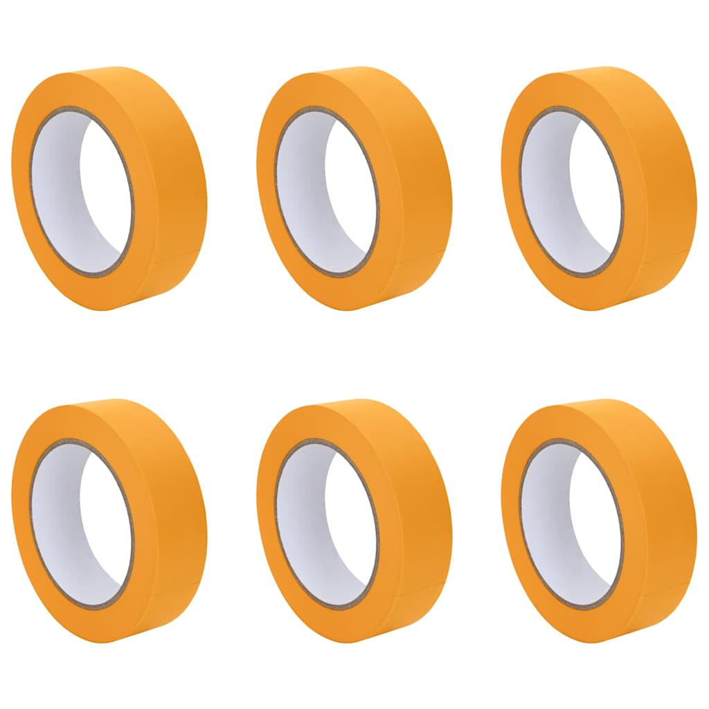 Trake za maskiranje slikara 6 pcs Žuta 30mm x 50m Papir