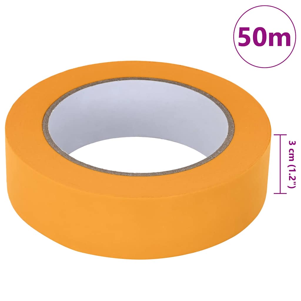 Trake za maskiranje slikara 6 pcs Žuta 30mm x 50m Papir