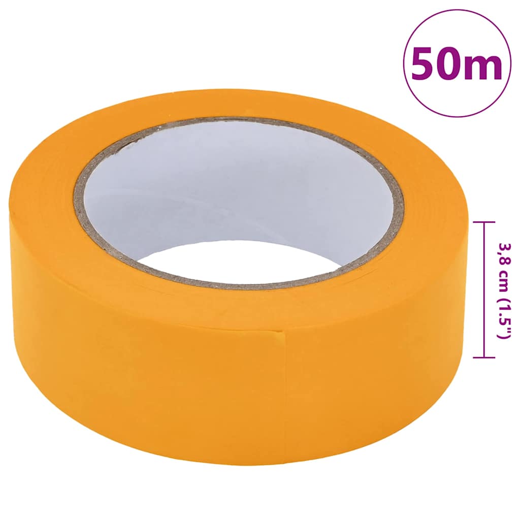 Trake za maskiranje slikara 12 pcs Žuta 38mm x 50m Papir