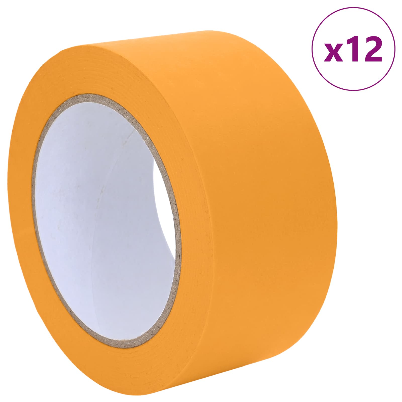 Trake za maskiranje slikara 12 pcs Žuta 50mm x 50m Papir