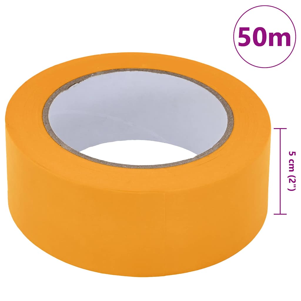 Trake za maskiranje slikara 24 pcs Žuta 50mm x 50m Papir