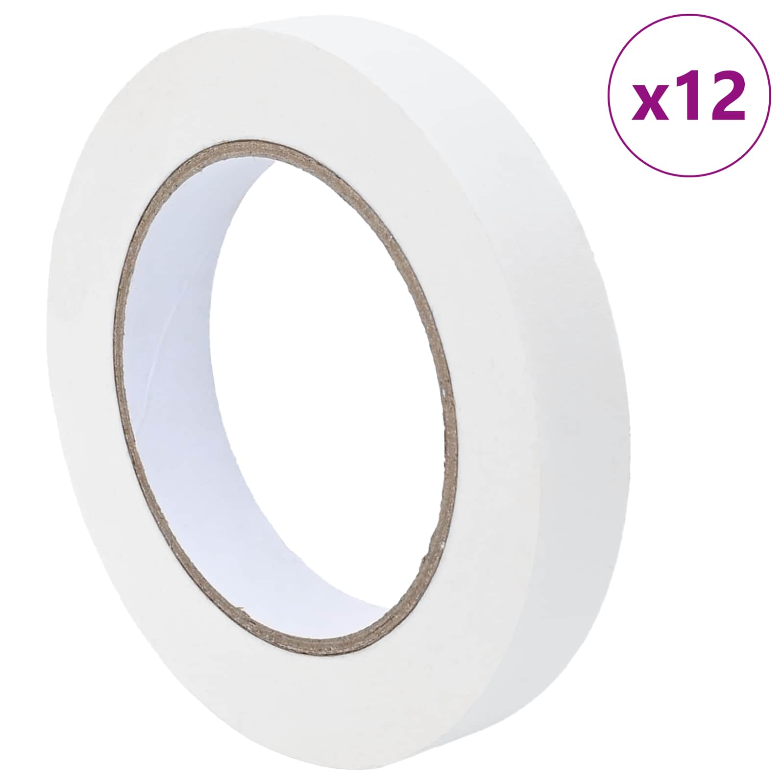 Trake za maskiranje slikara 12 pcs Bijelo 19mm x 50m Papir