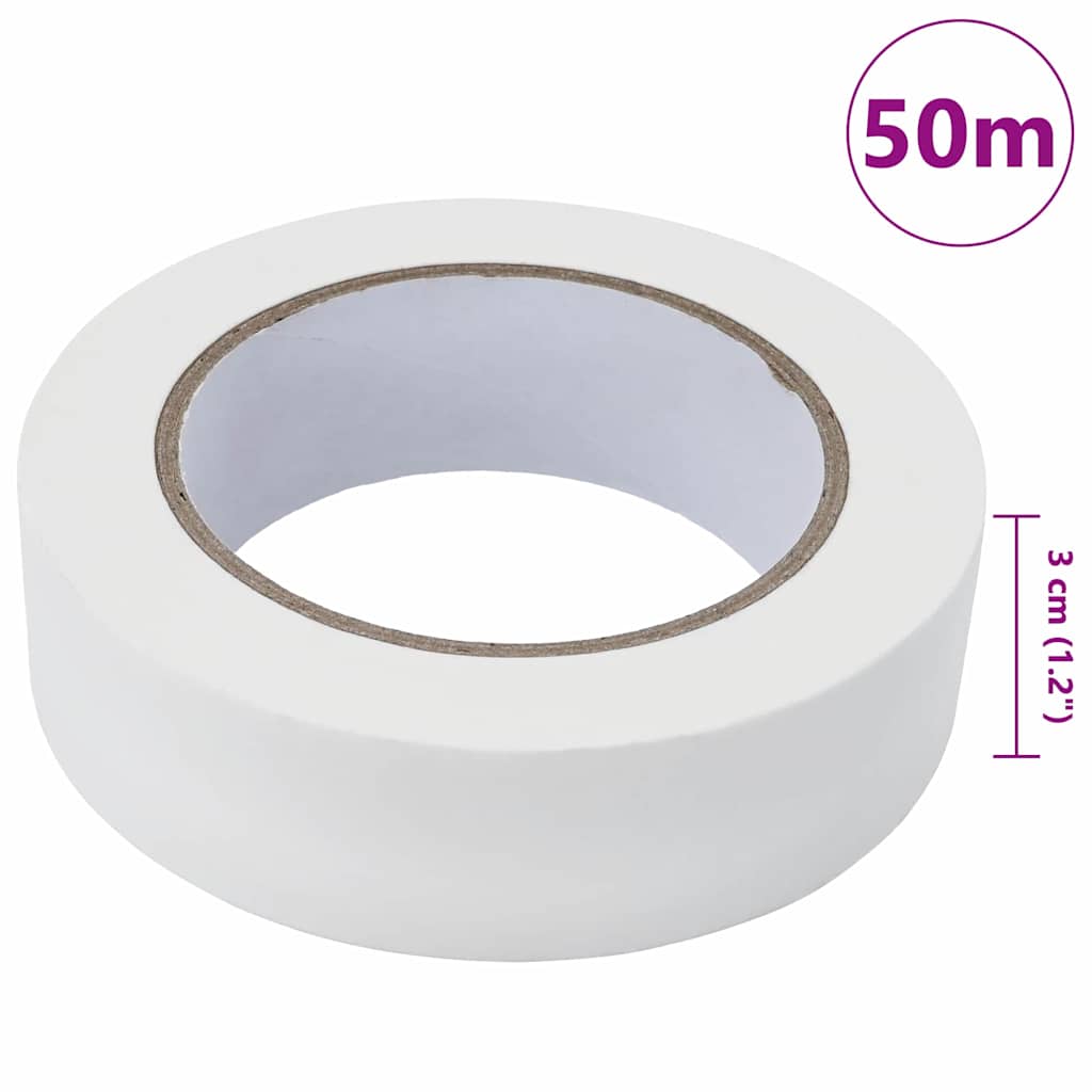 Trake za maskiranje slikara 50 pcs Bijelo 30mm x 50m Papir