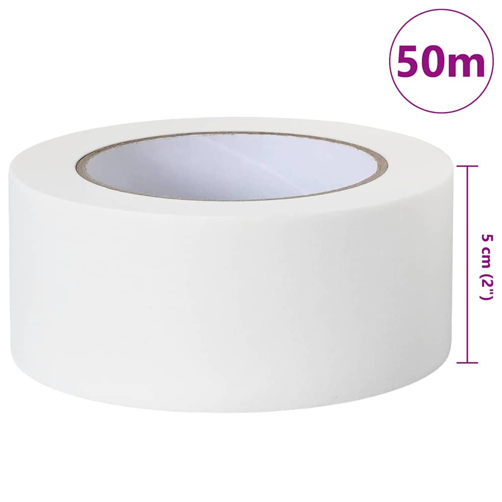 Trake za maskiranje slikara 50 pcs Bijelo 50mm x 50m Papir
