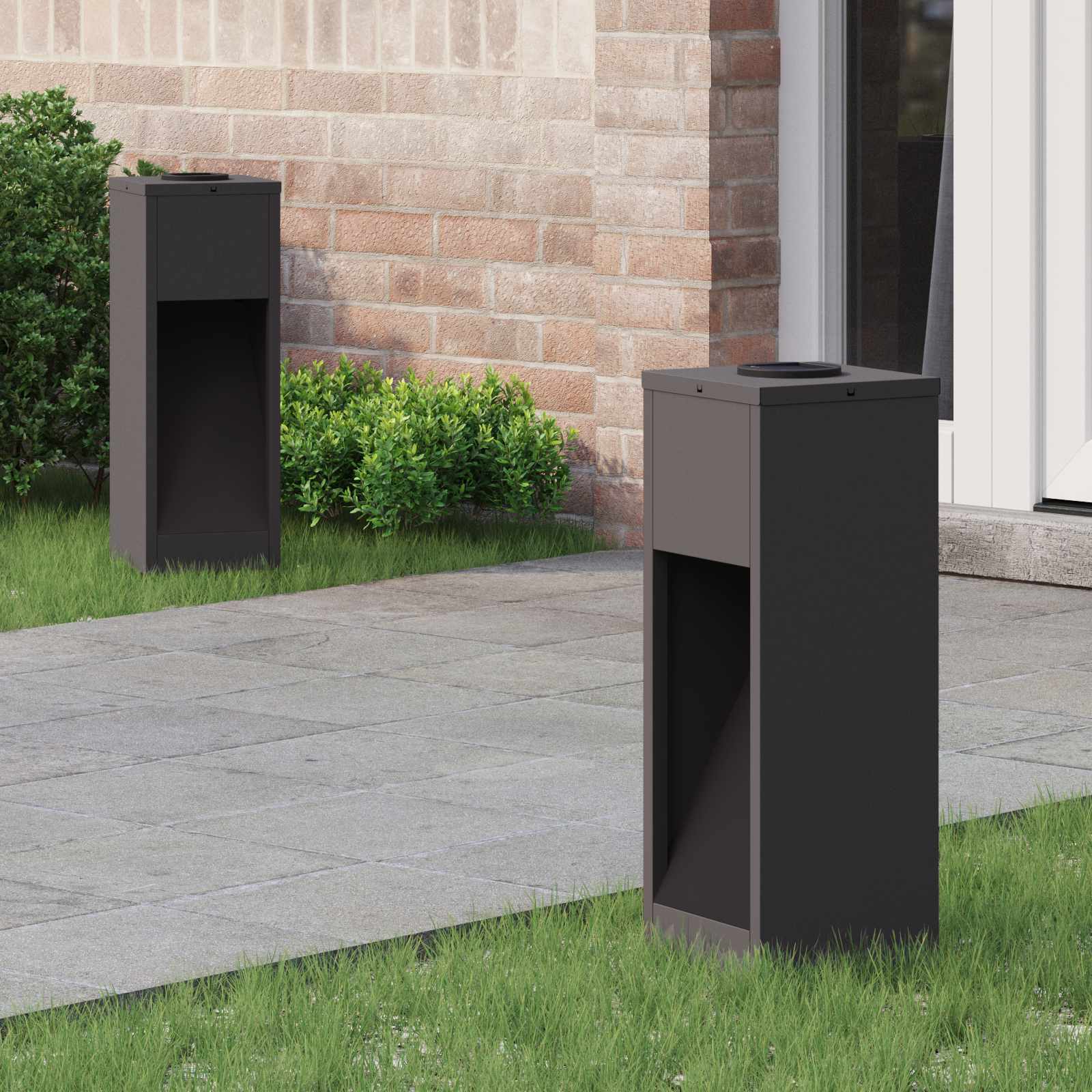 Solarna LED svjetiljka za stazu 2 pcs Crna