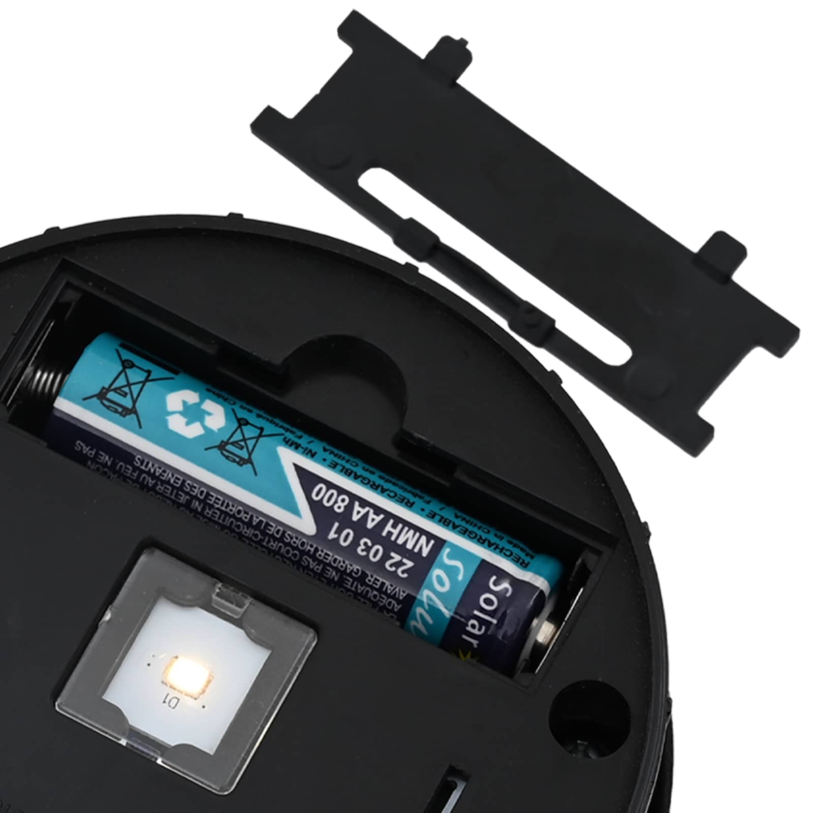 Solarna LED svjetiljka za stazu 2 pcs Srebrno Galvanizirano
