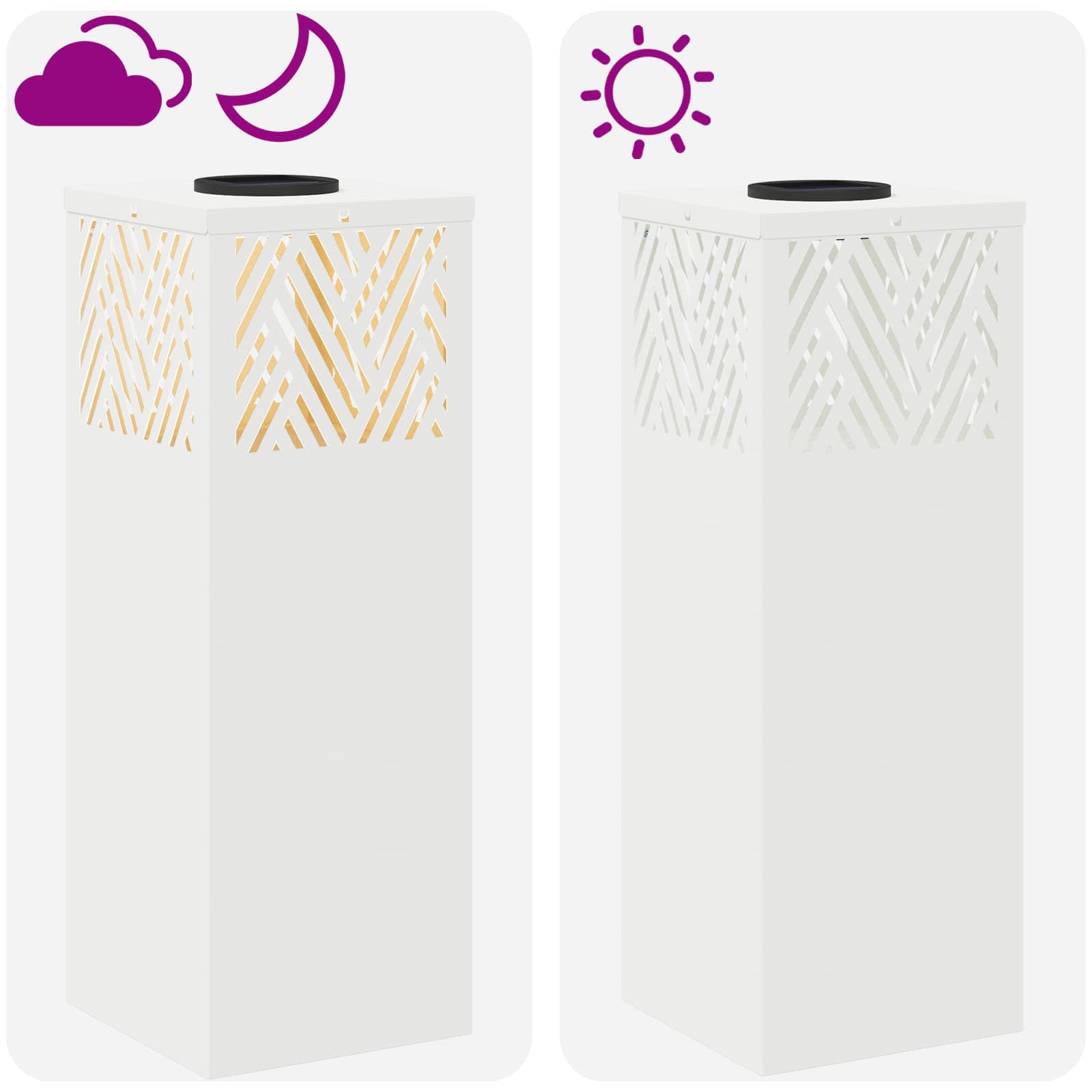 Solarna LED svjetlost za stazu 2 pcs Bijelo