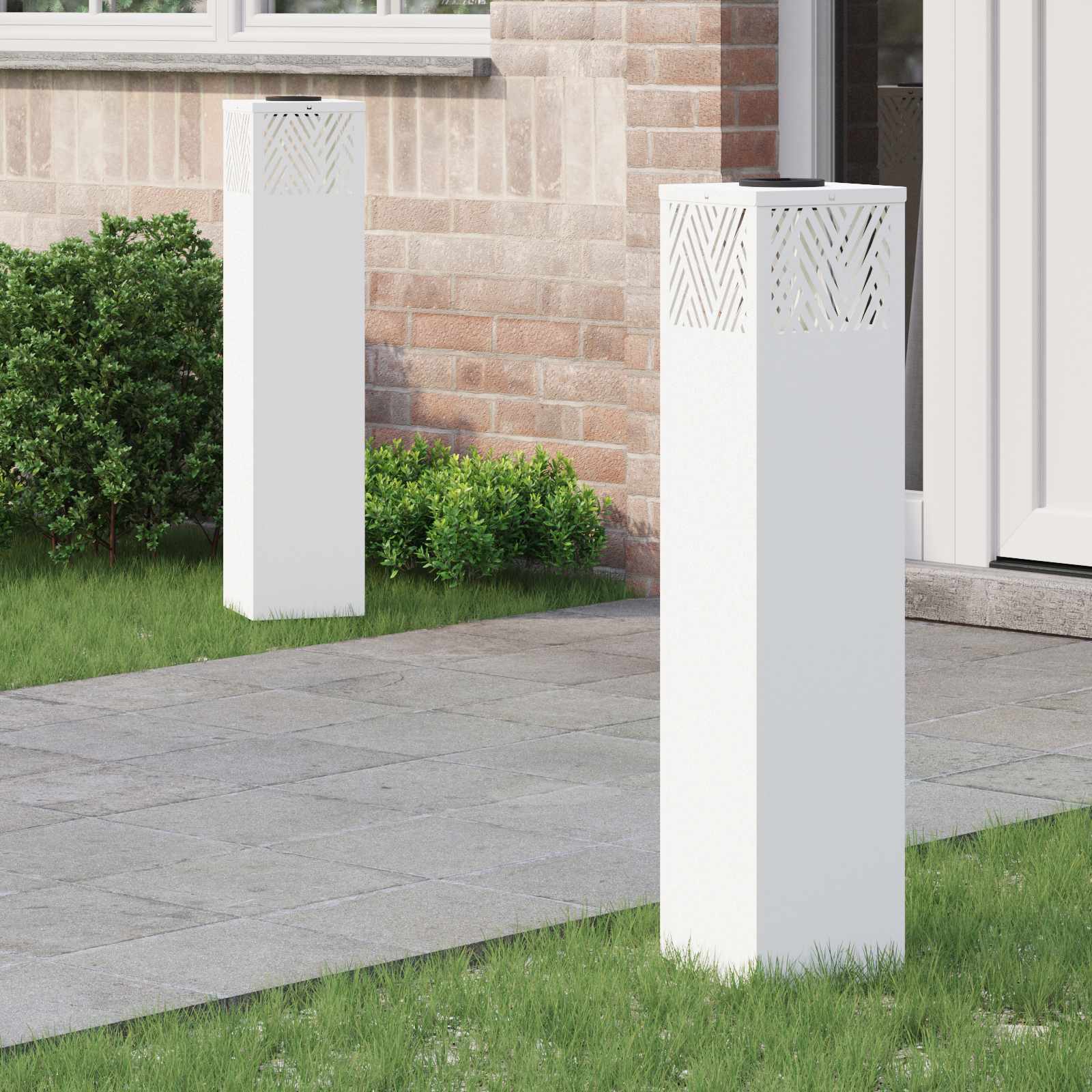 Solarna LED svjetlost za stazu 2 pcs Bijelo