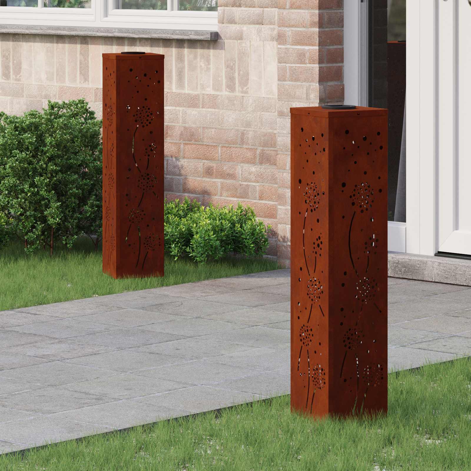 Solarna LED svjetlost za stazu 2 pcs Rđa