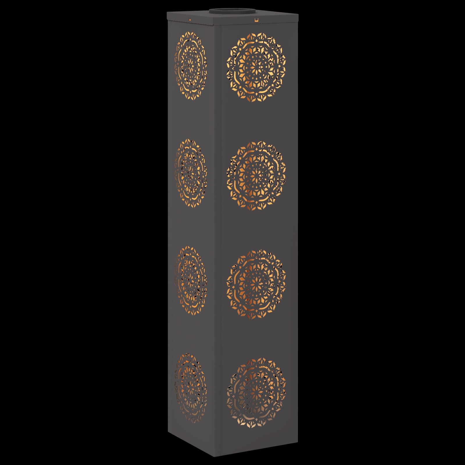 Solarna LED svjetlost za stazu 2 pcs Crna Hladno valjana čelika