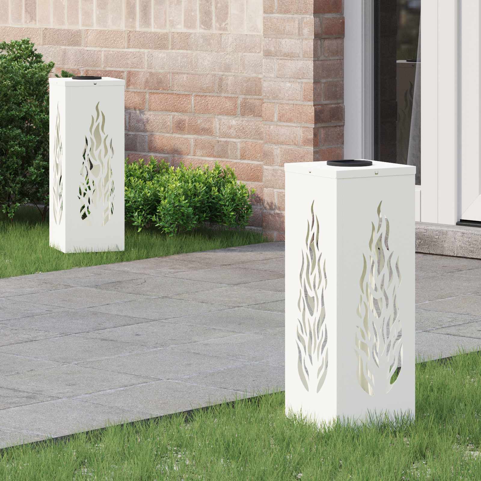 Solarna LED svjetlost za stazu 2 pcs Bijelo