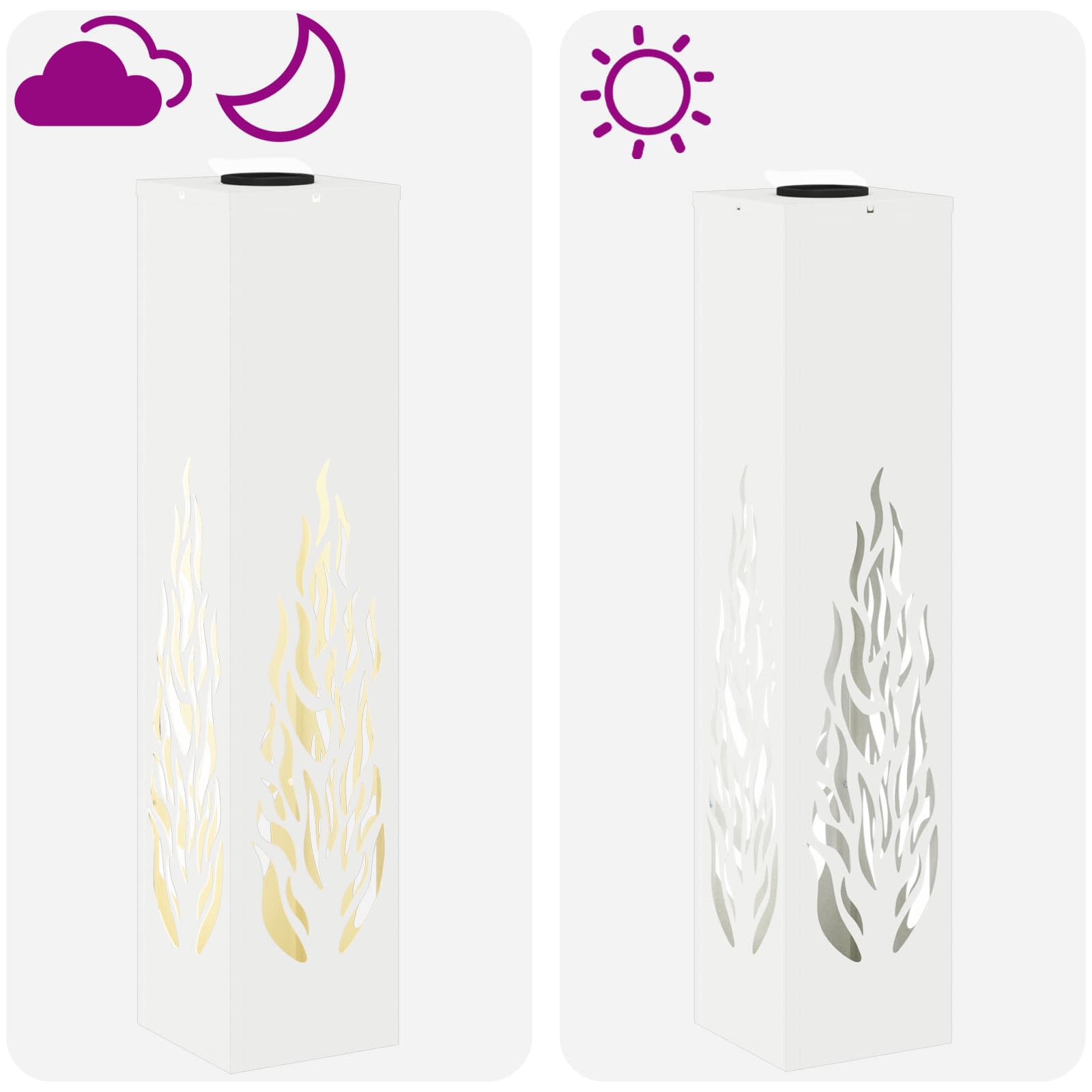 Solarna LED svjetlost za stazu 2 pcs Bijelo