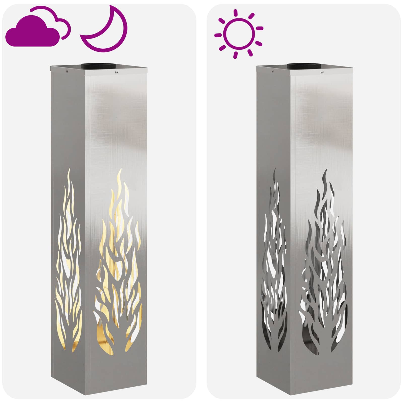 Solarna LED svjetlost za stazu 2 pcs Srebrno Nehrđajući čelik